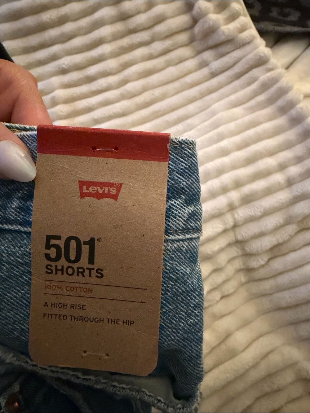 Levi's Light Blue Denim Cutoff Shorts
